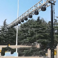 Vente en gros de treuil robuste de 6m, capacité de charge de 250kg, écran LED, éclairage de scène, manivelle de haut-parleur