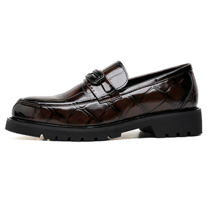 Chaussures habillées montantes pour hommes en cuir véritable de créateur, style rétro, faciles à enfiler, grandes tailles, nouvelle collection, haute qualité - Product Image 3