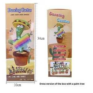 Kaktus Menari Gaya Selebriti Internet TikTok, Menyanyi, Bunga Ajaib Berputar, Berbicara, Mainan Anak Lucu, Kapas PP - Product Image 6