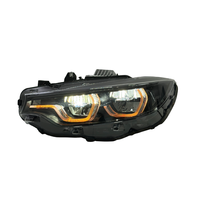 Faros Delanteros LED SJC Tricolor (Amarillo, Blanco, Ámbar) con Efecto Shadow Line 1:1 para BMW Serie 4 F32 F33 F36 F82 2013-2019, Plug and Play