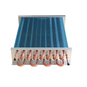 Bobine <span class=keywords><strong>d</strong></span>'évaporateur de <span class=keywords><strong>d</strong></span>éshumidificateur à ailettes bleues, tuyauterie en cuivre anti-corrosion pour fabricants <span class=keywords><strong>d</strong></span>'équipements de <span class=keywords><strong>d</strong></span>éshumidification de sous-sols résidentiels - Product Image 2