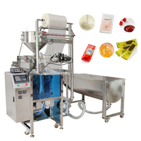 Machine d'emballage automatique verticale haute productivité pour petits sachets de liquides avec emballage et étiquetage pour miel, ketchup, shampoing