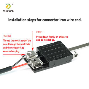 HO 1:87 Scale Rail Power Connector Clip-<strong>on</strong> Design for DIY Railway Layout Sand <strong>Table</strong> Model - Product Image 5