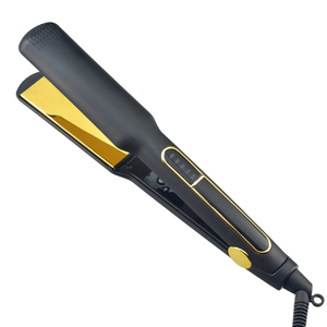 1.5 "นาโนไททาเนียมแผ่นเหล็กยืดผม500อุณหภูมิ <span class=keywords><strong>F</strong></span> เหล็กแบนไฟฟ้ากระจกทองติดฉลากส่วนตัวใช้ในครัวเรือน - Product Image 5