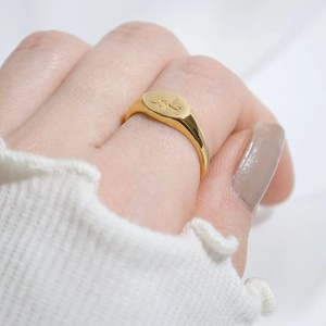 Nisex-Anillo de sello ovalado con caligrafía rabica, joyería personalizada y al por mayor - Product Image 2