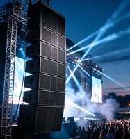 Système de sonorisation de scène professionnel de haute qualité IDL20A, 700W, 8 ohms, puissant, avec deux enceintes actives de 10 pouces en plastique, type Line Array