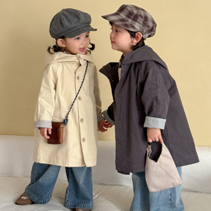 Nouvelle Collection 2026 – Manteau Mi-Long Ample à Capuche pour Bébés et Enfants (Filles et Garçons) – Tendance Printemps-Automne - Product Image 1