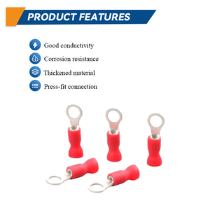 CNXI <span class=keywords><strong>RE</strong></span>シリーズ 熱販売 高効率コネクタ 赤リング絶縁錫メッキPVCクイック電気配線端子（ワイヤクリンプ用） - Product Image 3