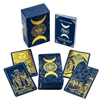 Колода карт Таро King Cards: экологичные, прочные, с закругленными/волнистыми/скошенными/квадратными/угловатыми краями, в коробке, с индивидуальным дизайном и логотипом