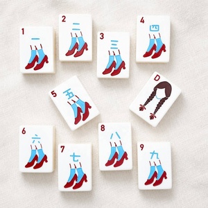 Fichas <span class=keywords><strong>de</strong></span> Mahjong Americanas con Temática del <span class=keywords><strong>Mago</strong></span> <span class=keywords><strong>de</strong></span> <span class=keywords><strong>Oz</strong></span>, Juego <span class=keywords><strong>de</strong></span> Mahjong Americano Clásico con Historia <span class=keywords><strong>de</strong></span> Cuentos, Fichas <span class=keywords><strong>de</strong></span> Mahjong Arcoíris Blancas y Ruby Slipper - Product Image 3