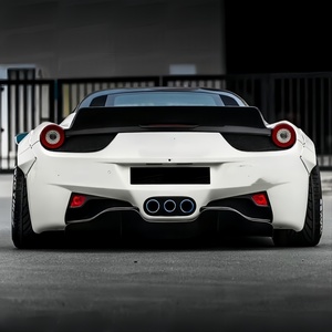 Pare-chocs avant, passage de roue, lèvre arrière et aileron arrière du kit widebody amélioré de style LB, adapté à la Ferrari 458 <span class=keywords><strong>ITAL</strong></span> SPIDER. - Product Image 6