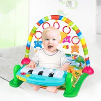 Tapis de jeu musical en peluche pour salle de sport en gros, jouet à pied pour bébé de 0 à 6 mois