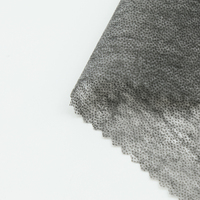 Tissu d'entoilage à point unique non tissé, blanc noir, échantillon gratuit