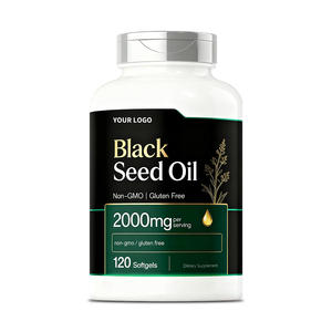 Minyak biji hitam organik suplemen diet OEM minyak biji hitam kapsul Softgel pencernaan kesehatan biji hitam murni minyak antioksidan - Product Image 1