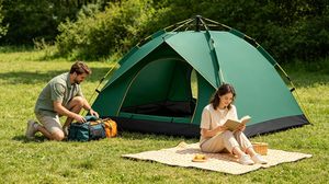 Carpa de Camping para Exteriores, Impermeable, Resistente al Viento, Plegable, Totalmente Automática, de Tela Oxford de Poliéster, de Una Habitación, para 3-4 Personas - Product Image 4