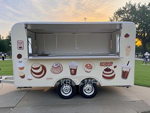 French Refrigerator and <b>Pancake</b> Equipment Portable Dining Food Truck Juice Concession Trailer with Full Kitchen - Product Image 3
