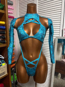 Traje de Baño Monokini Personalizado al por Mayor para el Carnaval de Trinidad, Traje de Baño <span class=keywords><strong>Sexy</strong></span> para Mujer, Ropa de Playa para el Carnaval - Product Image 4