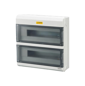 18 way Surface Mount IP66 Waterproof Distribution Box 4-36 Way Press-to-Open Minimalist Electrical Enclosure Only <b>empty</b> <b>boxes</b> - Product Image 4