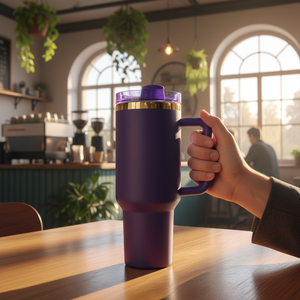 Vaso Térmico <span class=keywords><strong>de</strong></span> Acero Inoxidable <span class=keywords><strong>de</strong></span> 40 oz, Libre <span class=keywords><strong>de</strong></span> BPA, con Asa, para Bebidas Frías, Rendimiento Térmico <span class=keywords><strong>de</strong></span> 6 a 12 Horas - Product Image 4