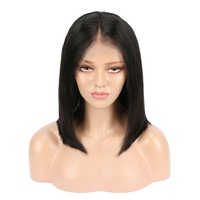 Perruque 100% Cheveux Humains Vierges HD Sans Colle avec Baby Hair, Longue et Lisse, Noire, Brune, Blonde pour Femmes Européennes et Américaines