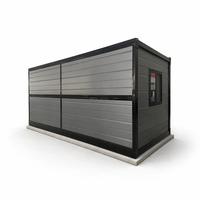 Maison conteneur pliable en kit, résistante au vent et aux tremblements de terre, pour chantier de construction, camp d'exploration, logement d'urgence