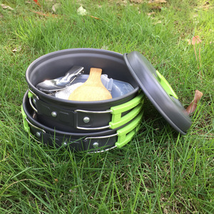 Réchaud de camping/réchaud <span class=keywords><strong>portable</strong></span> compatible - Accessoires d'équipement de cuisine de camping, pot - Product Image 1