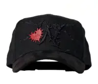 Casquettes Barbas personnalisées à 5 panneaux en daim, casquettes de baseball à visière incurvée noires, originales Yo No Pesco Hats G5, casquettes de baseball G5 de qualité