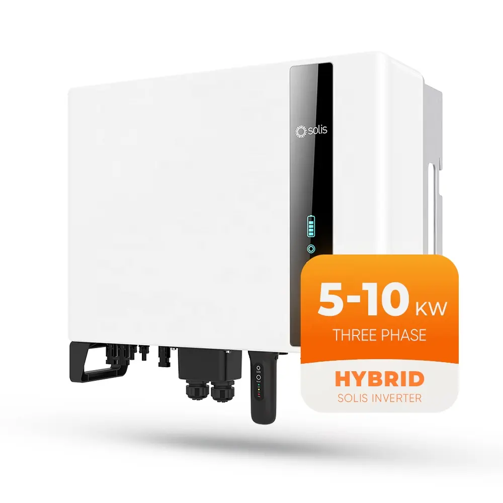 Solis hibrid invertör 5Kw 10Kw 20kw 3 fazlı güneş enerjisi 48V hibrid MPPT invertör almanya