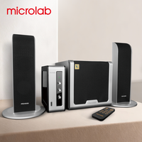 Microlab FC361BT 2.1 Kanal Uzaktan Kumandalı Hi-Fi Ses Sistemi Ayrık Amplifikatör Subwoofer Optik/Koaksiyel Girişli Plastik Ev Tipi Masaüstü
