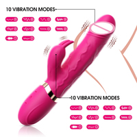 Vibrateur 2-en-1 puissant pour point G, jouet sexuel féminin réaliste, vibromasseur lapin, vibromasseur anal pour point G, jouets sexuels pour femmes