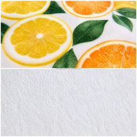 Custom Digital Printing 100% Cotton Citrus Splash Beach Towel 50+ Washes Colorfast Mixed Size Order Beach Towel Small MOQ