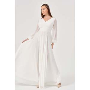 Veste décontractée pour femme DANS, couleur écru, manches longues, coupe classique, tissu doux et design confortable pour un usage quotidien, tailles 38-42 - Product Image 2