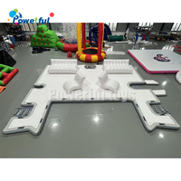 Ponton flottant gonflable eau plate-forme de bain Jet Ski Dock Mat chaise gonflable Jet Ski Dock matelas avec canapé gonflable