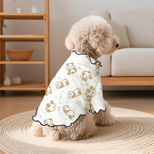 Nueva Ropa de Verano y Primavera para Mascotas, Camiseta de Dos Patas de Seda Helada para Perros, Ligera y Transpirable para Cachorros Adorables, Venta al por Mayor - Product Image 1