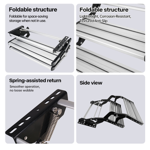 <span class=keywords><strong>Escalera</strong></span> Manual Plegable de Doble Peldaño de Aleación de Aluminio para Autocaravanas, Remolques y Casas Rodantes - Product Image 4