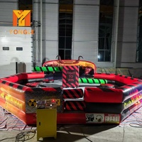 Taureau mécanique vibrant et gonflable pour parc d'attractions, simulateur de jeu sportif de combat de taureaux, sensation de carnaval palpitante