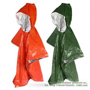 เสื้อกันฝนฉุกเฉินสำหรับกิจกรรมกลางแจ้ง ป้องกันความหนาวเย็น เหมาะสำหรับการตั้งแคมป์ เดินป่า ปีนเขา และป้องกันภาวะหนาวจัด - Product Image 4