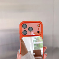 Coque de téléphone élégante effet miroir dépoli électroplaqué pour iPhone 13 14 15 16 17 Pro Max avec protection d'objectif et coque fine