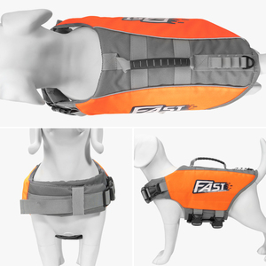HanYang-Chaleco salvavidas para perros, chaleco salvavidas ajustable con asa de rescate, chaleco flotante para perros pequeños, medianos y grandes, OEM - Product Image 6