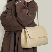 Sac à main en cuir à rabat pour femme, sac à bandoulière avec poignée supérieure, style minimaliste vintage pour le quotidien, le travail, les voyages, logo personnalisé
