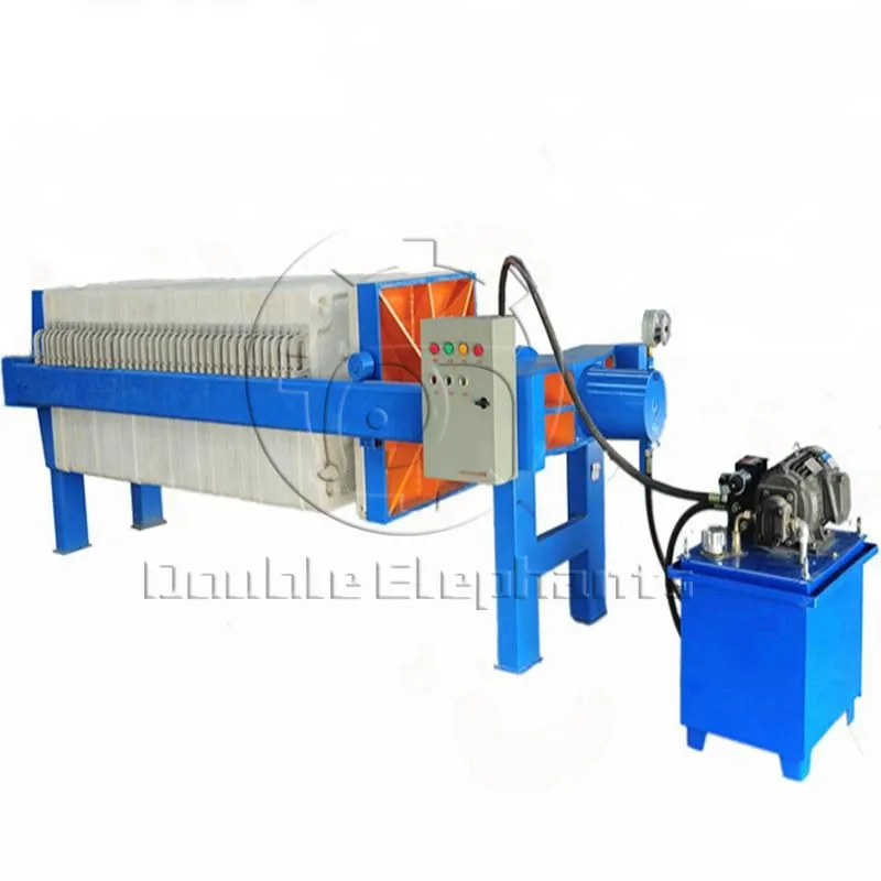 Edible oil leaf filter plate and frame silo oil filter press machine