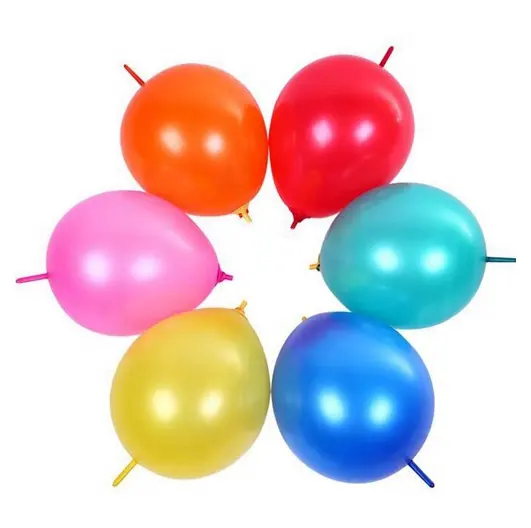 Personalized 10inch Thailand link Tail Latex Balloons Qualatex Linking Balloon For Party Wedding Decoration