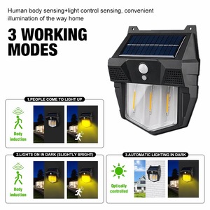 Lampe solaire murale d'extérieur, lampe à filament de tungstène, étanche, terrasse, ambiance décorative, jardin, villa, éclairage nocturne - Product Image 3