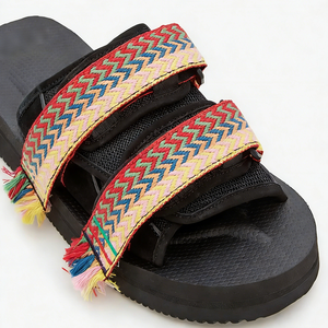 Sandales d'extérieur pour hommes avec logo personnalisé, double sangle <span class=keywords><strong>Velcro</strong></span> réglable, coussin EVA et semelle en caoutchouc antidérapante - Product Image 4