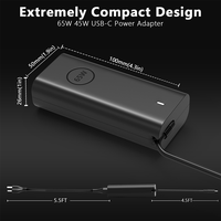 Cargador Original de Fábrica para Portátil, Adaptador de 65W Tipo C USB, Cargador para Portátil de 20V 3.25A, Adaptador para Latitude 5000 5420 XPS 13