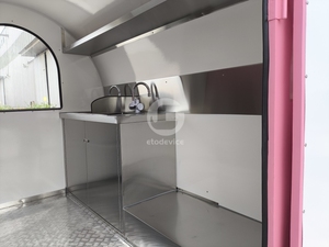 Etodevice - Camioneta de Comida Móvil con Cocina Completa, Remolque de Comida Portátil, Carrito de Pizza y Postres, Quiosco de Café - Product Image 6