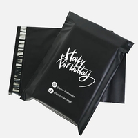 MOQ 100 pièces Sacs d'expédition en polyéthylène noir mat, sacs postaux express, sacs d'envoi pour vêtements