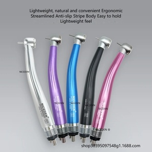 Kit de pièces à main dentaires électriques avec deux pièces à main haute vitesse et une pièce à main basse vitesse, kit moteur à jet d'eau trois voies - CZY CZY052 - Product Image 4