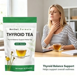 Tisane Naturelle Bien-être Thyroïdien Équilibre Hormonal Métabolisme Mélange Herbes Pissenlit Chrysanthème Rose Poria Sachets de Thé Sans Caféine - Product Image 2