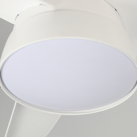 Ventilateur de plafond LED de 36 pouces avec lumière pour chambre d'enfant, 6 vitesses, petite taille, éclairage protecteur des yeux